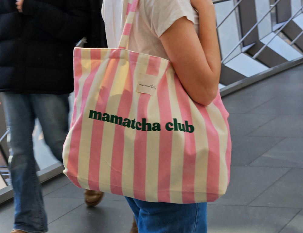 Large Striped Tote Bag
